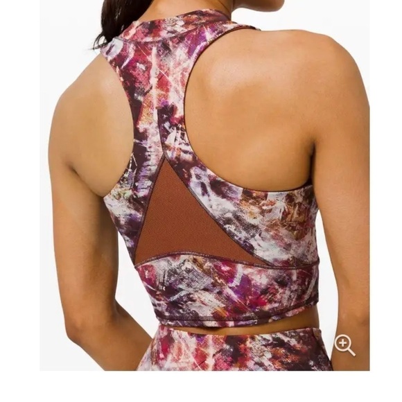 Lululemon Everlux And Mesh Cropped Tank Top 8 - Picture 4 of 13